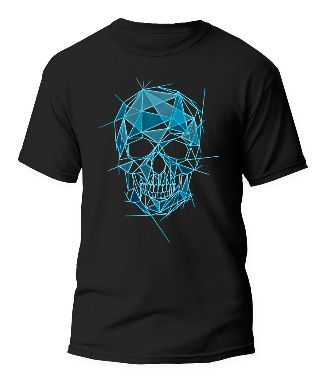 camiseta unisex calavera láser